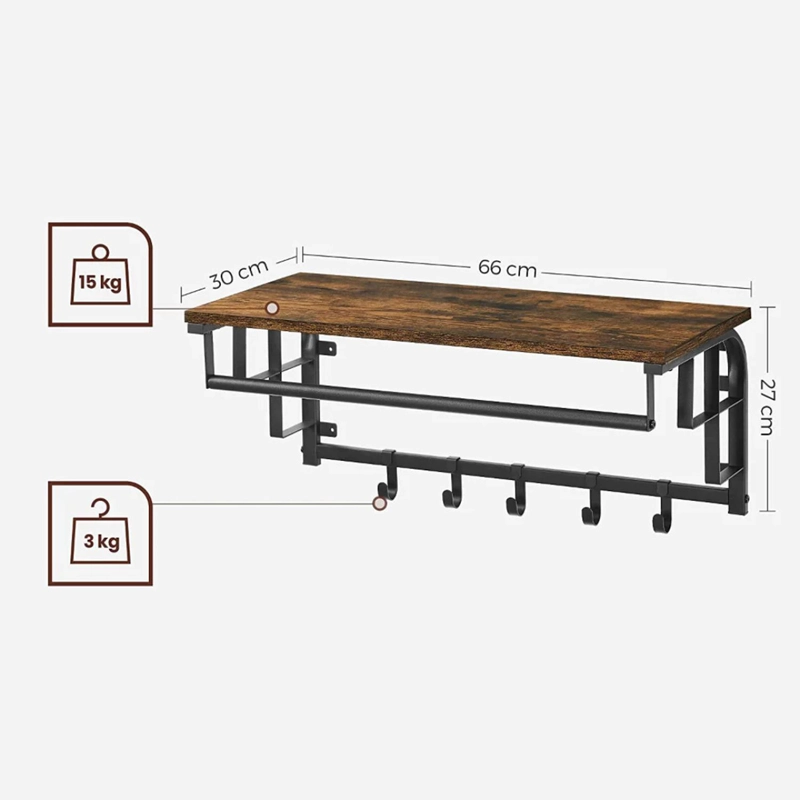 PERCHERO DE PARED AGORA | ESTILO INDUSTRIAL - 7