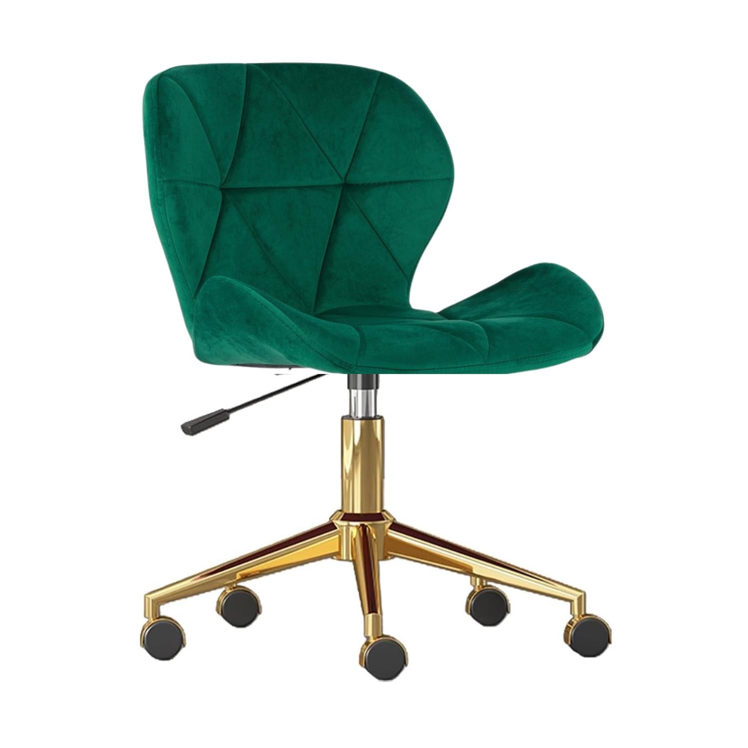 SILLA OFICINA ESCRITORIO RUBIK | GIRATORIA| ERGONOMICA | FELPA VERDE - 1