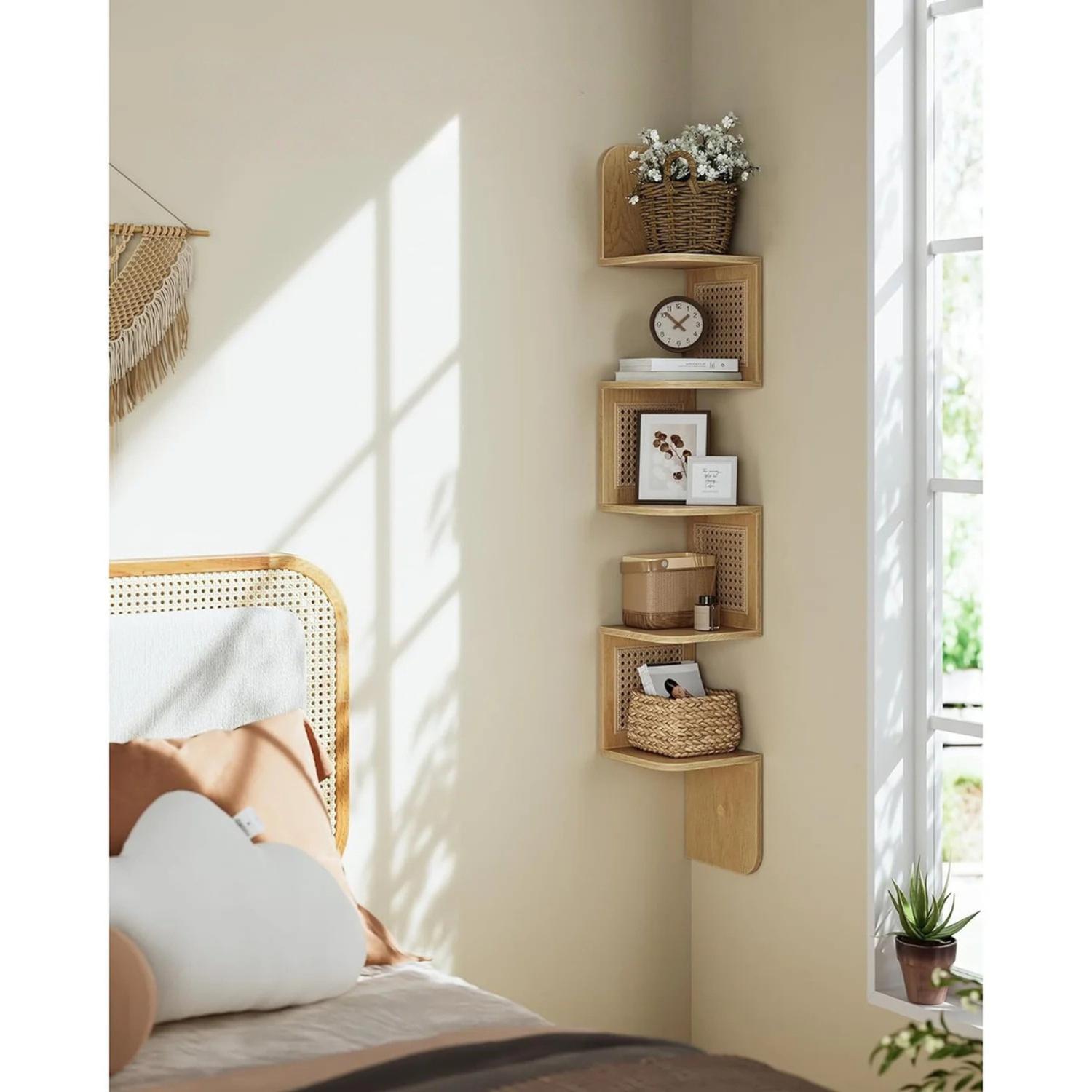 ESTANTE ESQUINERO VIGA | ESTILO RATTAN - 3