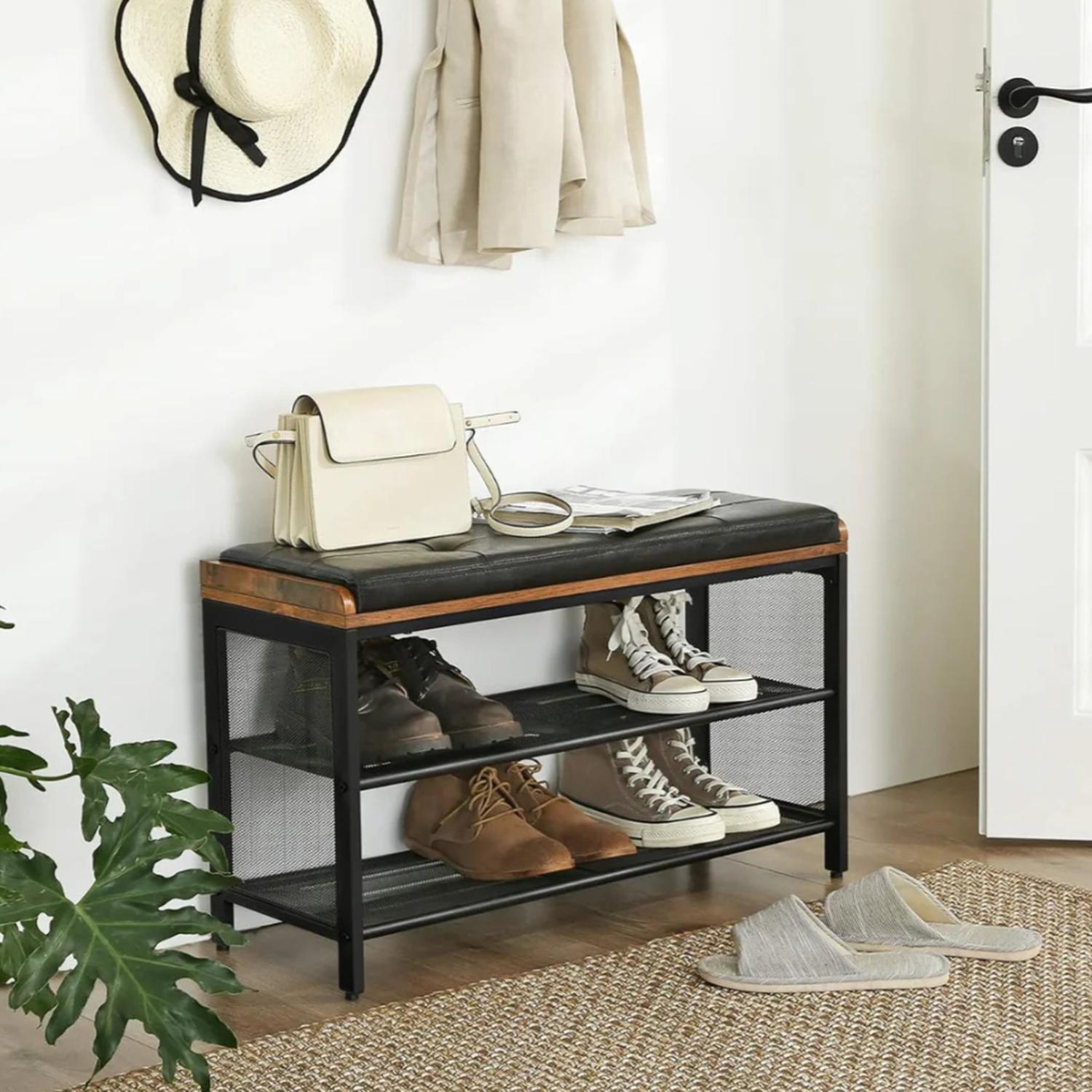 BANQUETA ZAPATERO WACO | ECO CUERO - 1