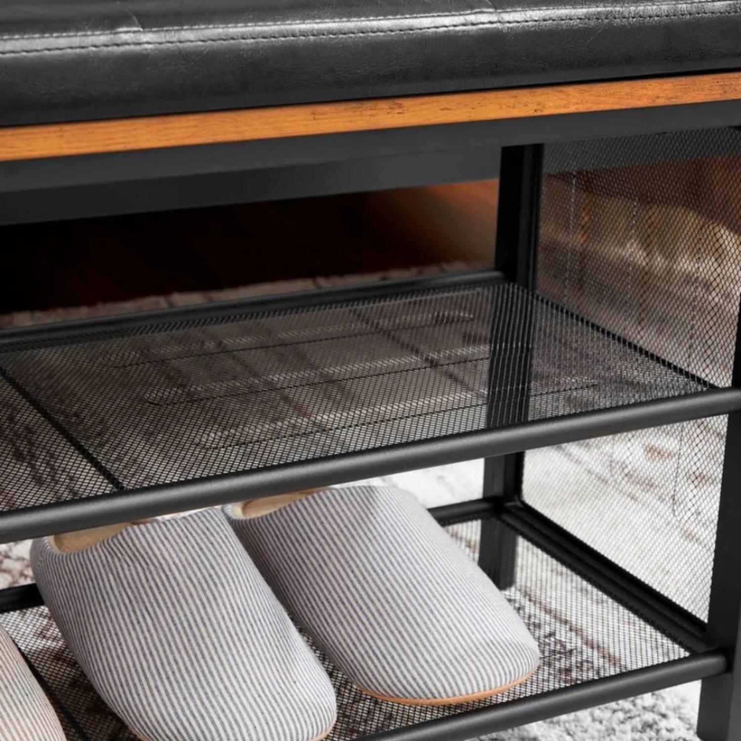 BANQUETA ZAPATERO WACO | ECO CUERO - 4