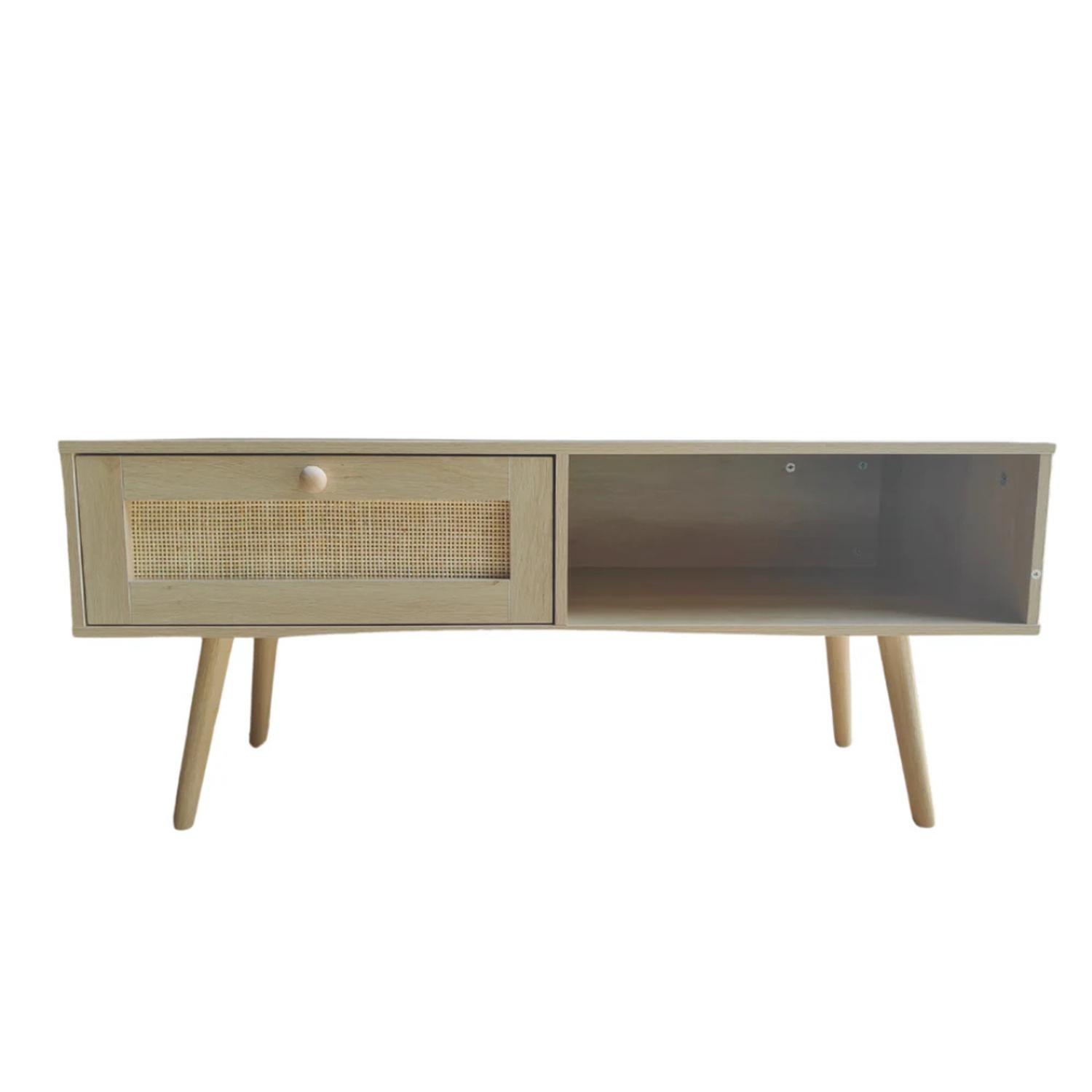MESA CENTRO MARSHALL | RATTAN Y MADERA | ESTILO NATURAL - 7