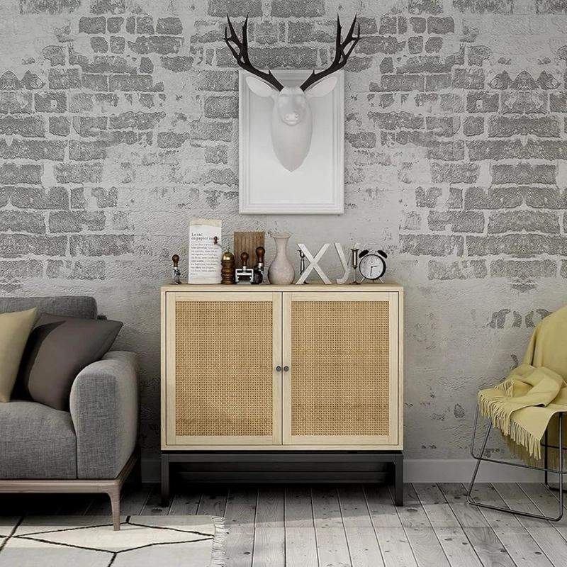 MUEBLE BUFFET MORRIL NATURAL | ALMACENAMIENTO Y ESTILO - 4