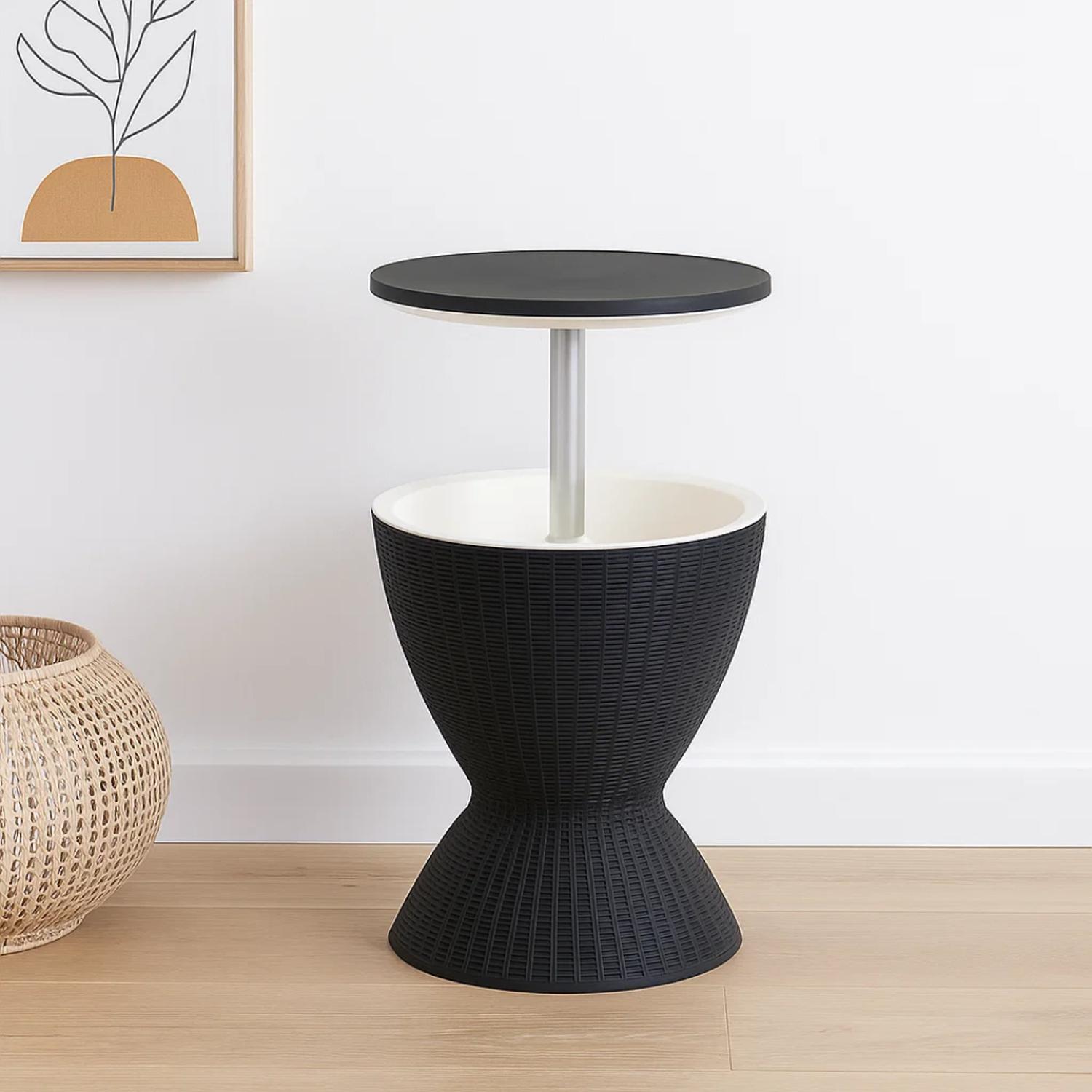 MESA COOLER YARRA | RATTAN SINTE TICO | REGULABLE PARA TERRAZA Y BAR - 3