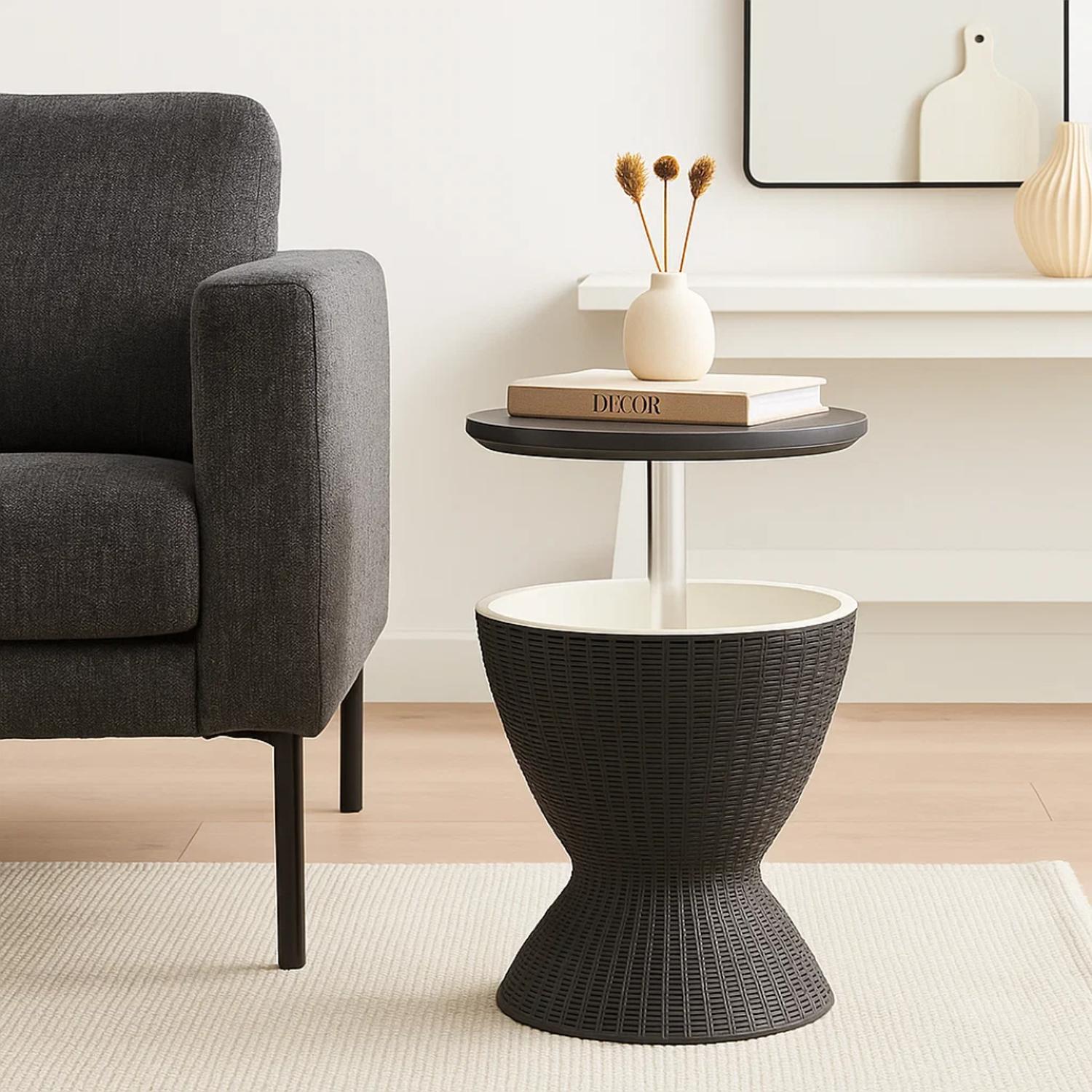 MESA COOLER YARRA | RATTAN SINTE TICO | REGULABLE PARA TERRAZA Y BAR - 5