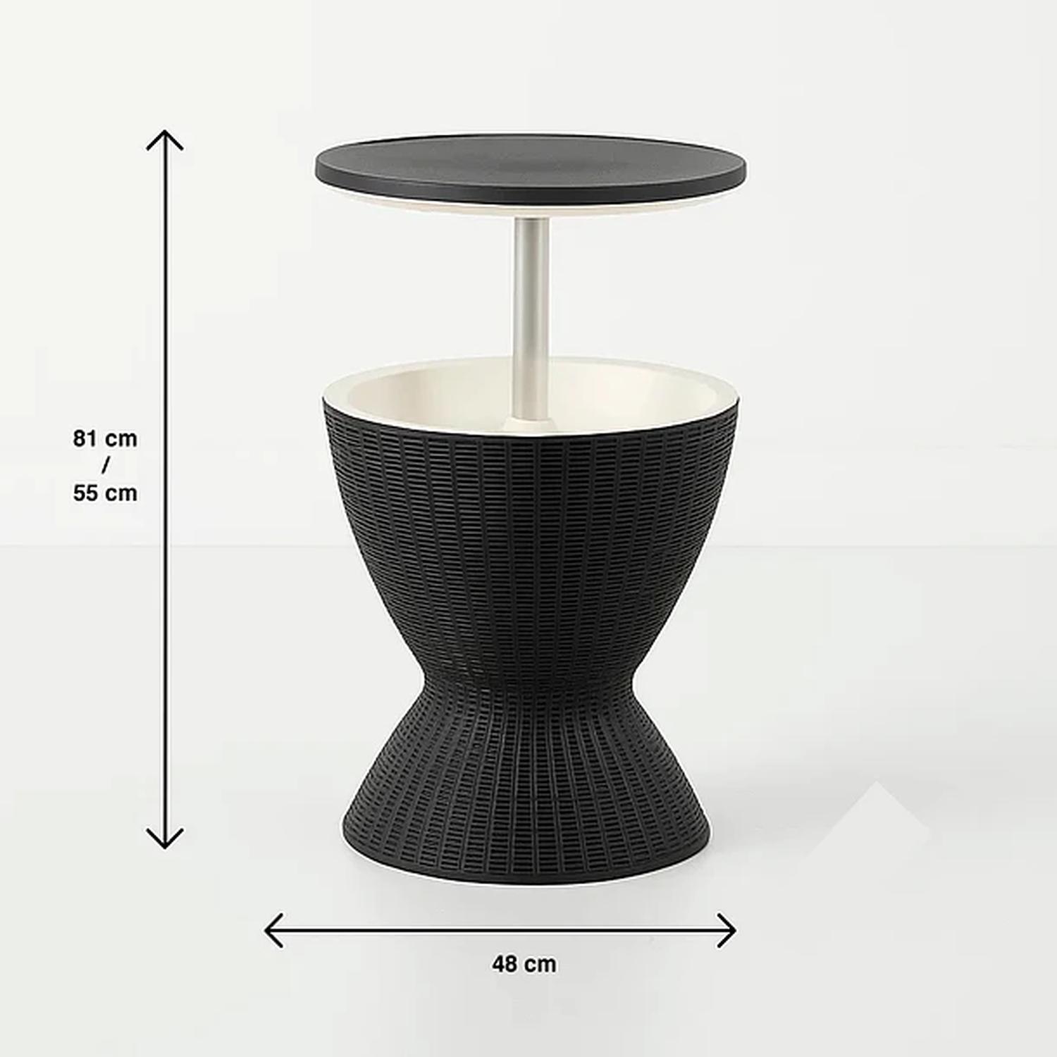 MESA COOLER YARRA | RATTAN SINTE TICO | REGULABLE PARA TERRAZA Y BAR - 7