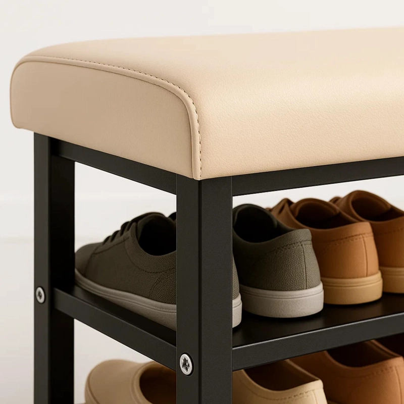BANQUETA ZAPATERO CAREY | ASIENTO ACOLCHADO | MUEBLE MULTIFUNCIONAL - 4