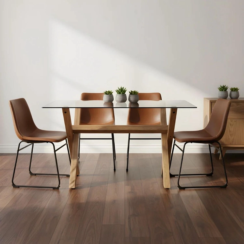COMEDOR MESA XINIA 130X80 + 4 SILLAS TOSCANA - 1