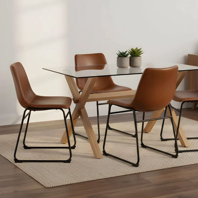 COMEDOR MESA XINIA 130X80 + 4 SILLAS TOSCANA - 2