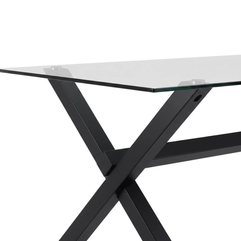 MESA RECTANGULAR XINIA 160X90 CM | METAL NEGRO - 5