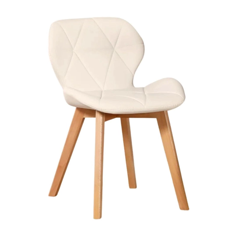 PACK 4 SILLON RUBIK BEIGE | ECOCUERO & MADERA - 2
