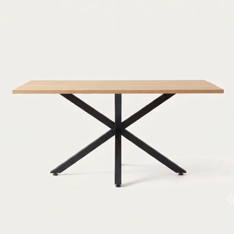 MESA RECTANGULAR GRETA WOOD 140X90 | PATA NEGRA - 1