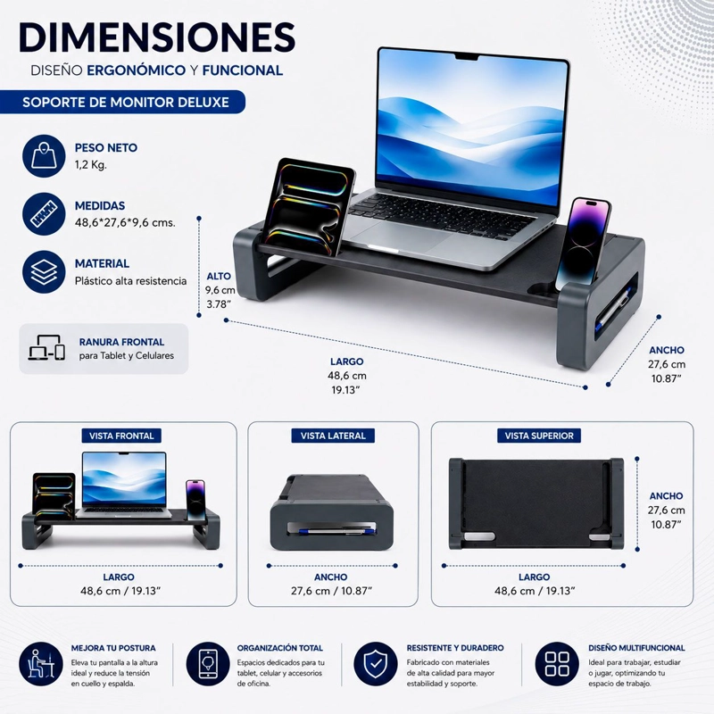 SOPORTE MONITOR NETBOOK AIDATA DELUXE MS1001G - 3