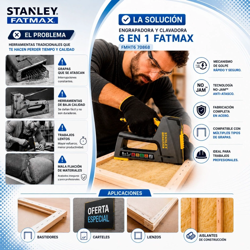 ENGRAPADORA Y CLAVADORA 6 EN 1 FATMAX - MODELO FMHT6 70868 - 4