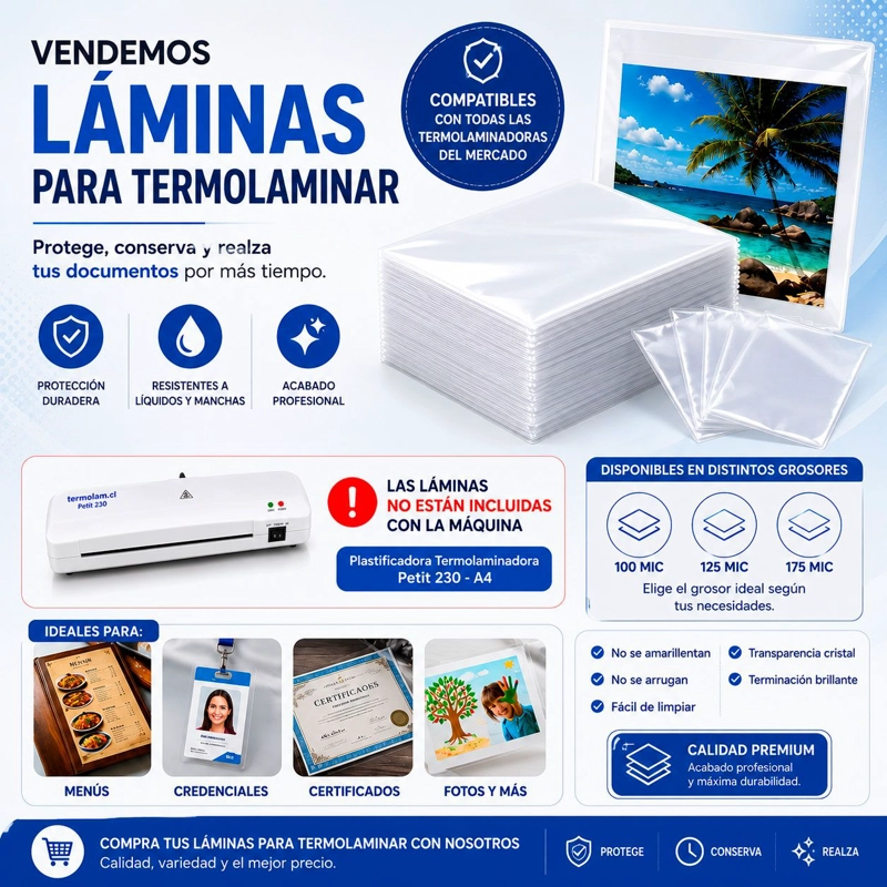 PLASTIFICADORA TERMOLAMINADORA A4 TERMOLAM PETIT 230 - 4