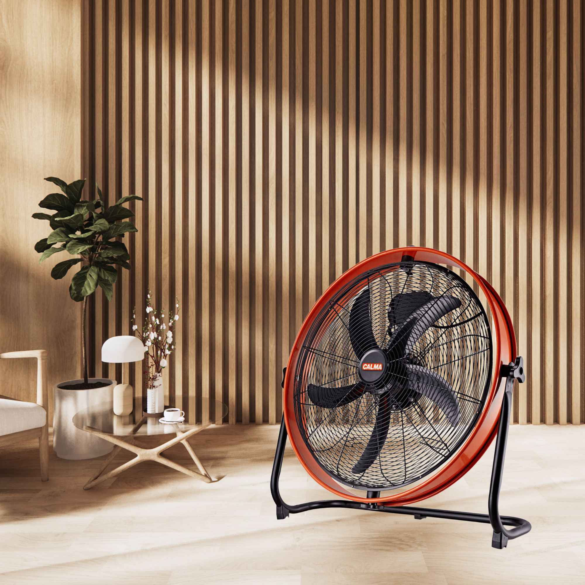 VENTILADOR CALMA CP 20 MULTIFLOW 120 WATTS PISO 20' MODELO CON SOPORTE MURAL - 7