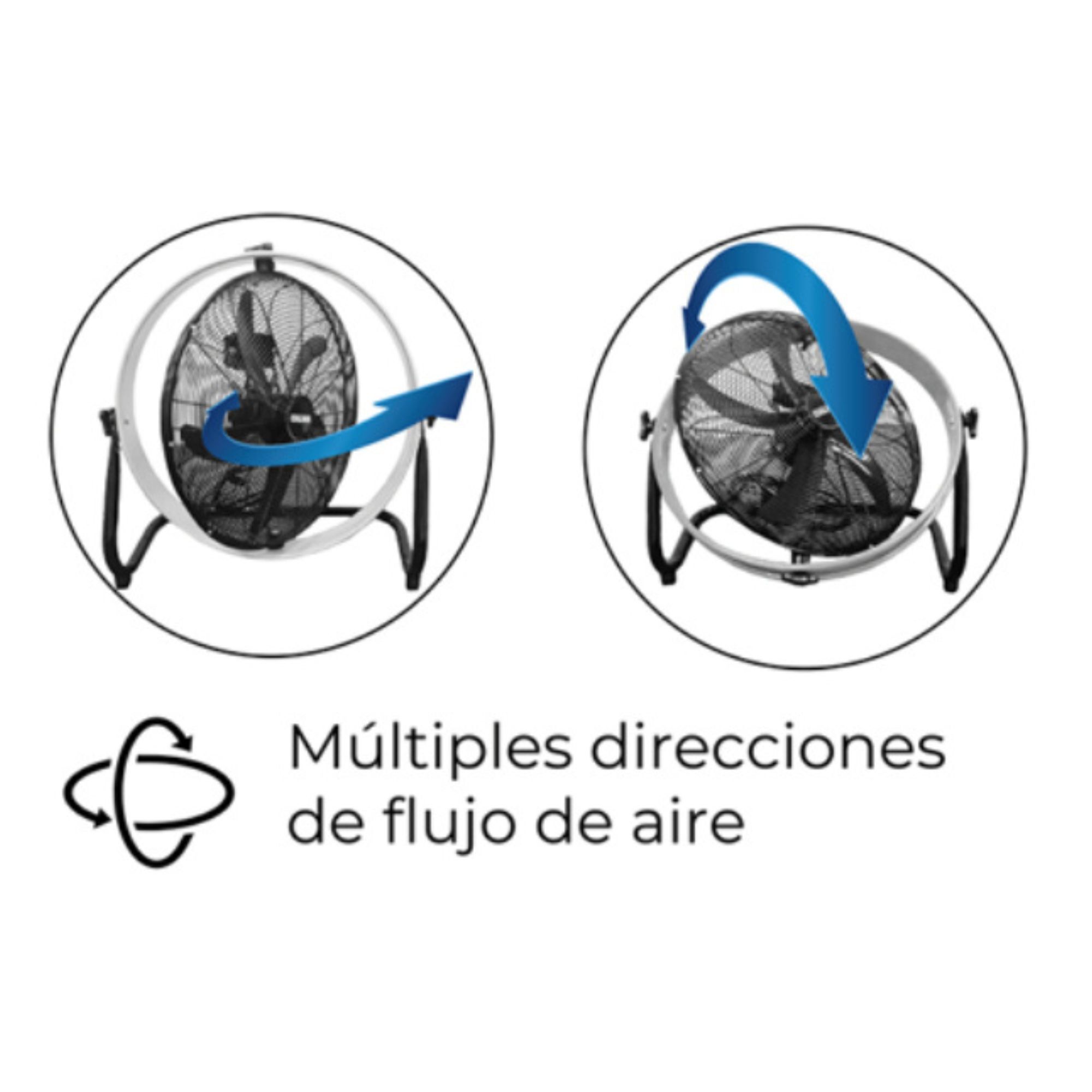 VENTILADOR CALMA CP 20 MULTIFLOW 120 WATTS PISO 20' MODELO CON SOPORTE MURAL - 8