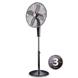 VENTILADOR CALMA CPE GUN METAL 70 WATTS PEDESTAL 18' MODELO - 1