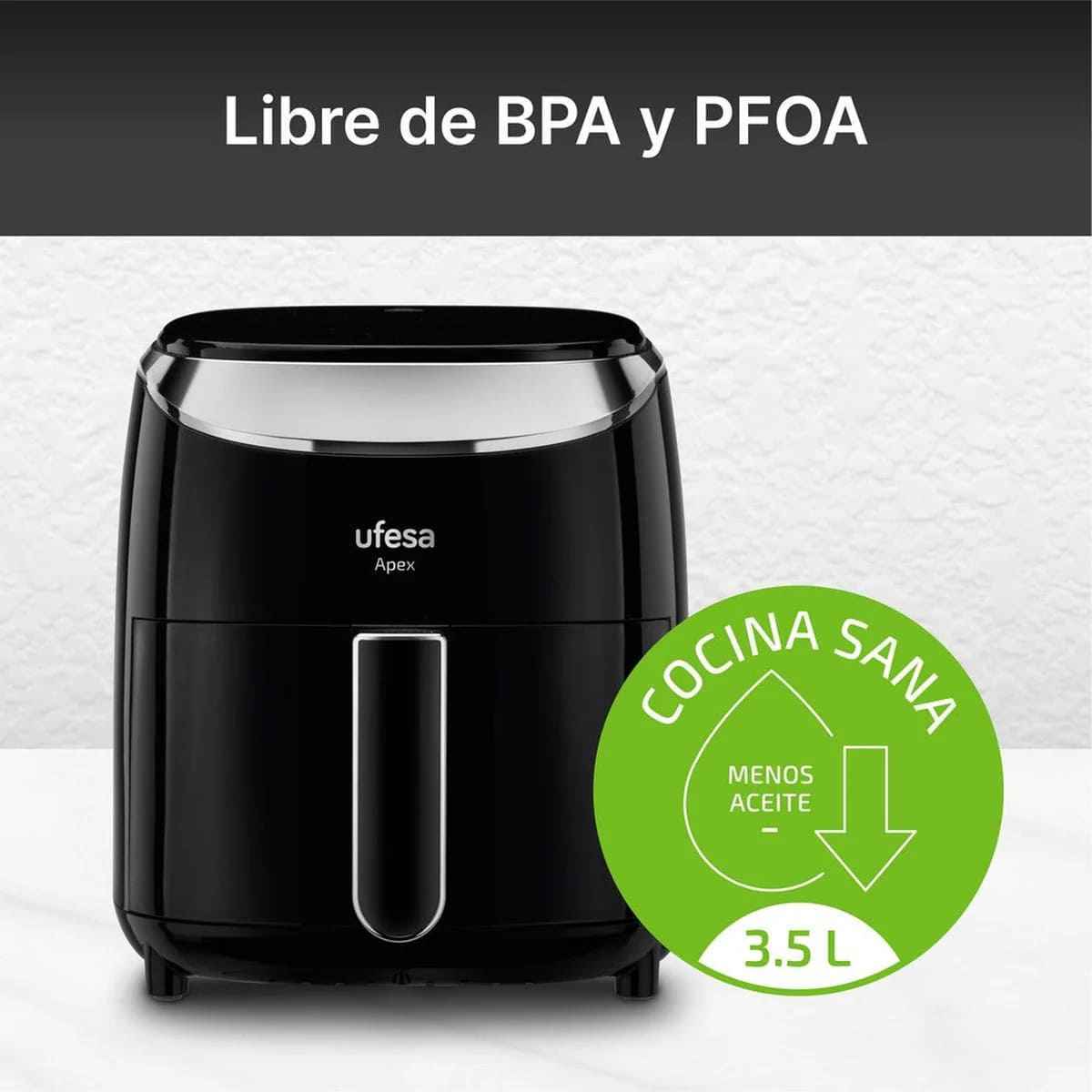 FREIDORA DE AIRE UFESA DIGITAL APEX 3,5 LTS - 8