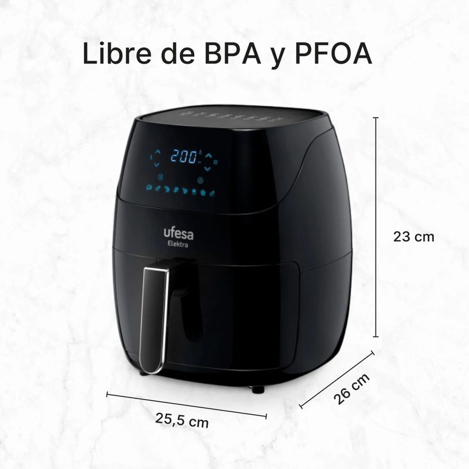 FREDIDORA DE AIRE DIGITAL UFESA ELEKTRA 5 LTS - 7