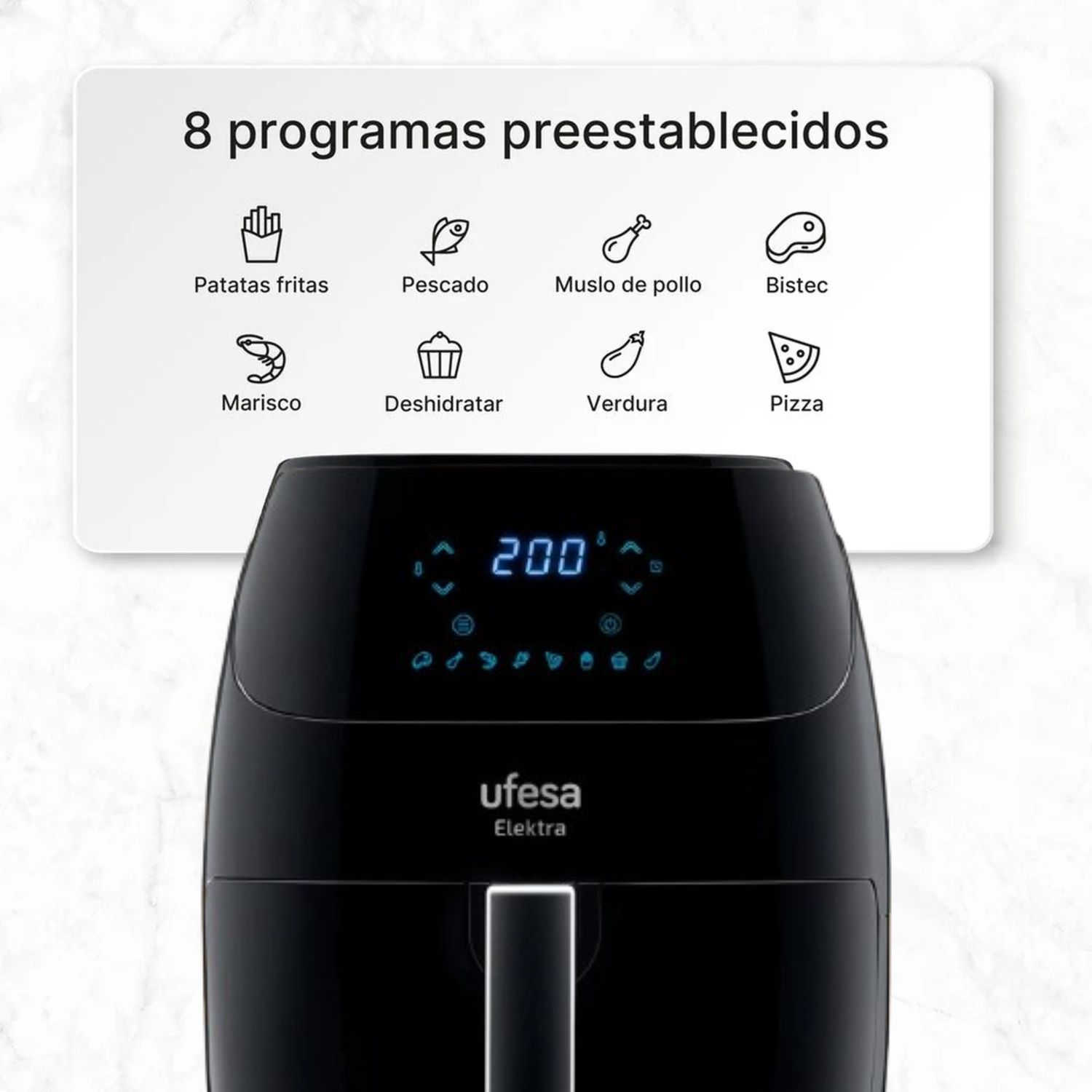 FREDIDORA DE AIRE DIGITAL UFESA ELEKTRA 5 LTS - 8