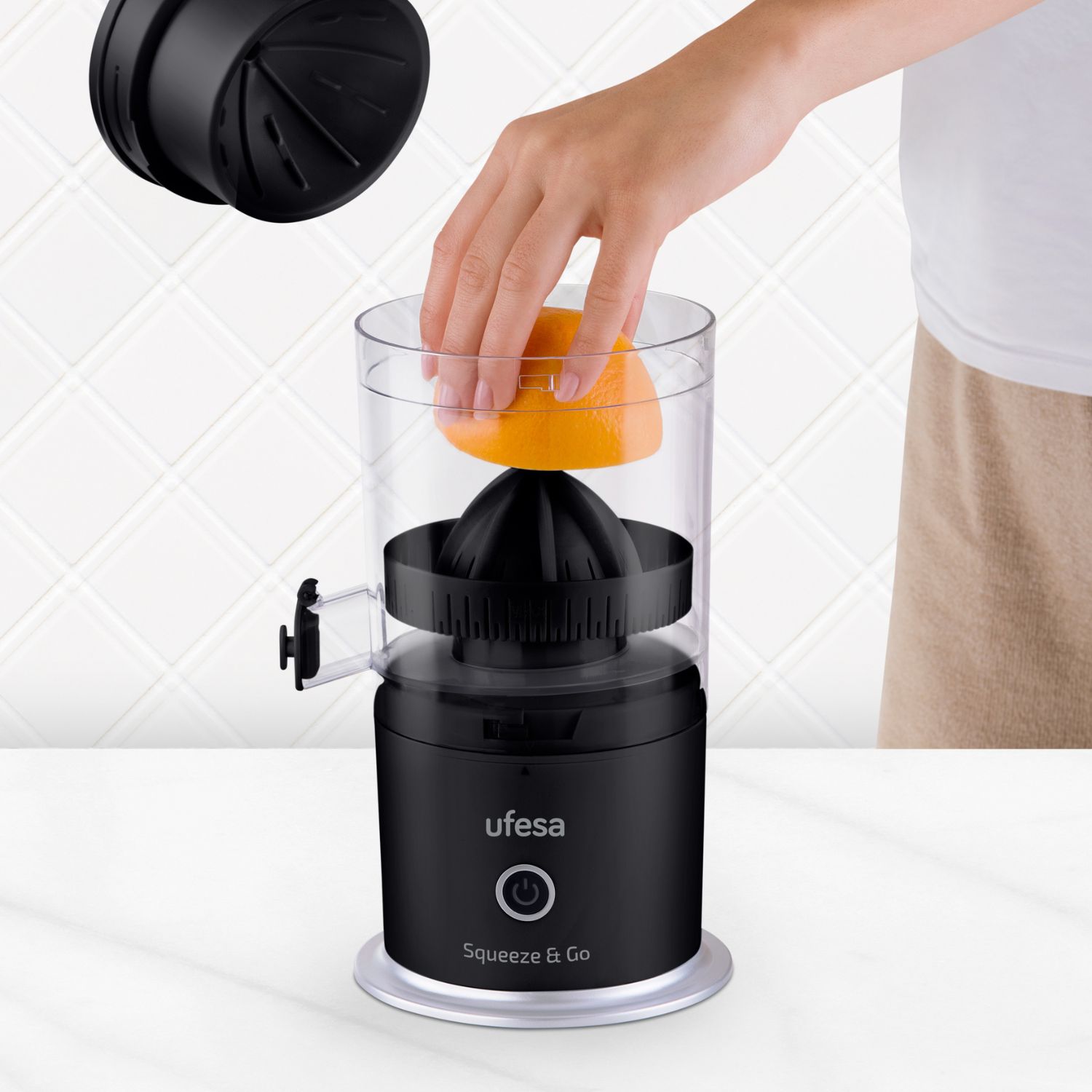 EXPRIMIDOR USB UFESA SQUEEZE & GO BLACK - 7