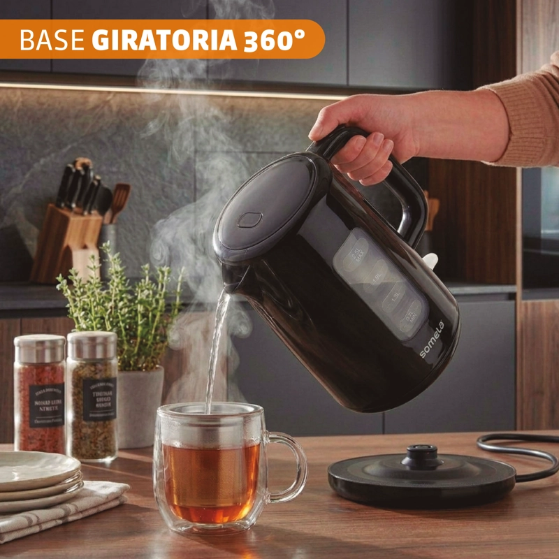 HERVIDOR SOMELA HE500 NEGRO 2.5 LTS - 3