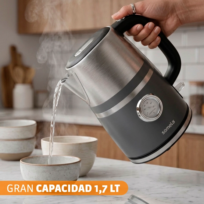 HERVIDOR SOMELA HE1600 PRECISION NEGRO 1.7 LTS - 3