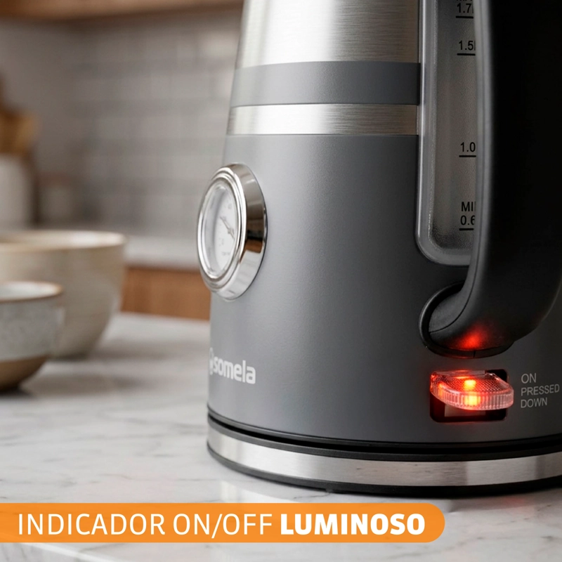 HERVIDOR SOMELA HE1600 PRECISION NEGRO 1.7 LTS - 8