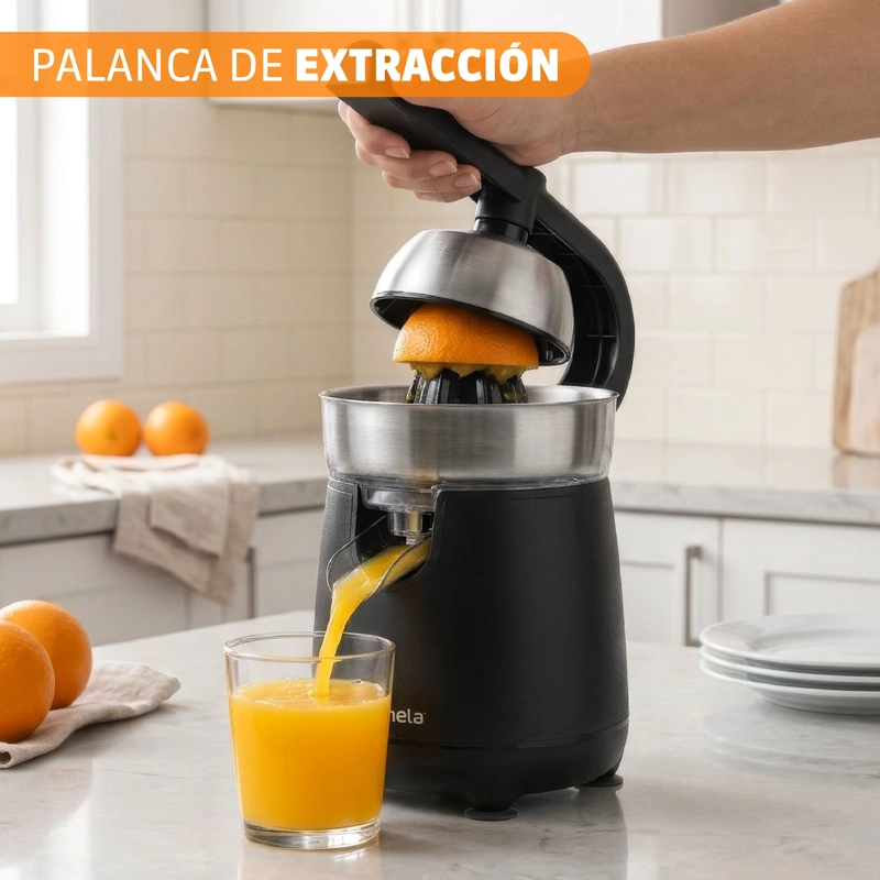 EXPRIMIDOR DE PALANCA SOMELA CJ7500 VITTALITY PRO NEGRO - 4