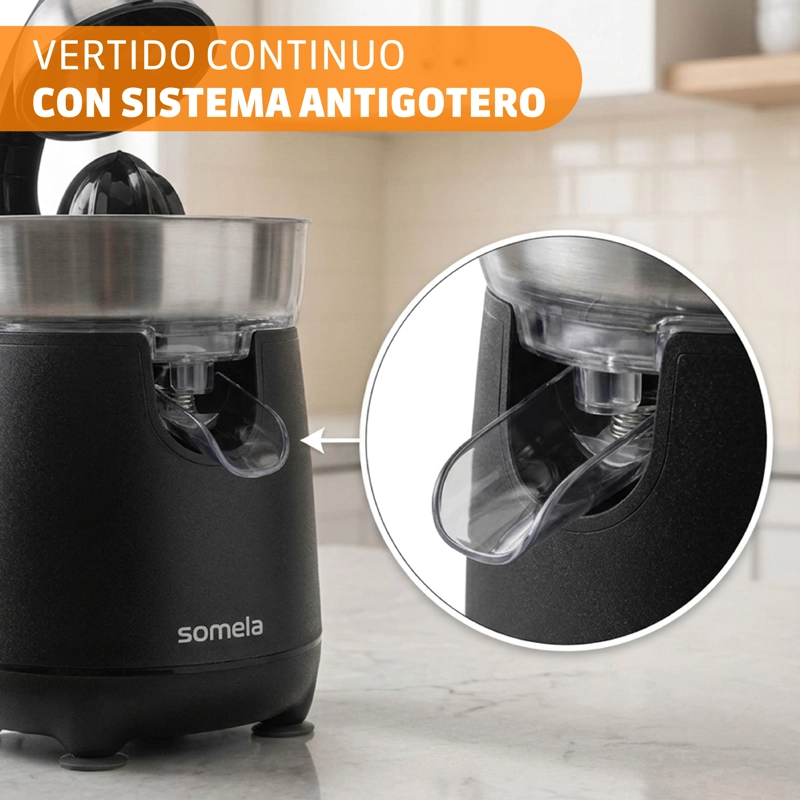 EXPRIMIDOR DE PALANCA SOMELA CJ7500 VITTALITY PRO NEGRO - 6