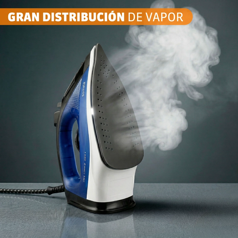PLANCHA DE VAPOR SOMELA SIR2200 NEON AZUL - 3