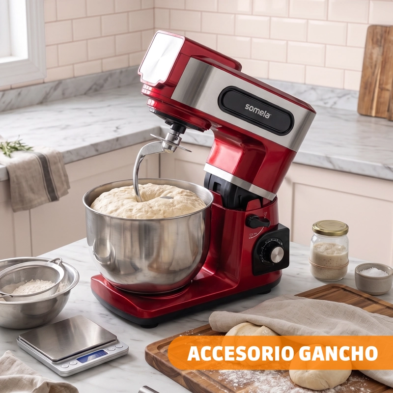 BATIDORA PEDESTAL SOMELA SERIE BERRY MIXER KM3000 ROJO - 3
