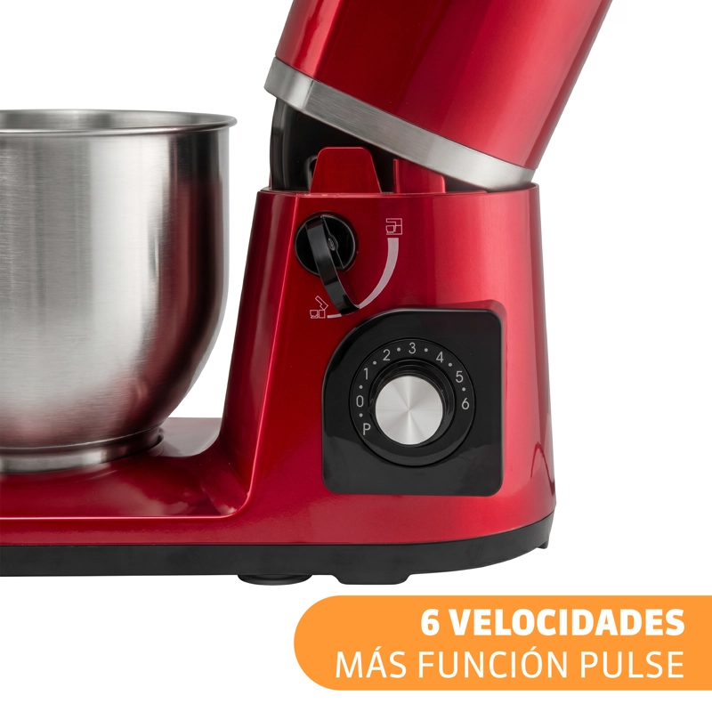 BATIDORA PEDESTAL SOMELA SERIE BERRY MIXER KM3000 ROJO - 4