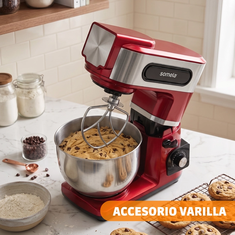 BATIDORA PEDESTAL SOMELA SERIE BERRY MIXER KM3000 ROJO - 5