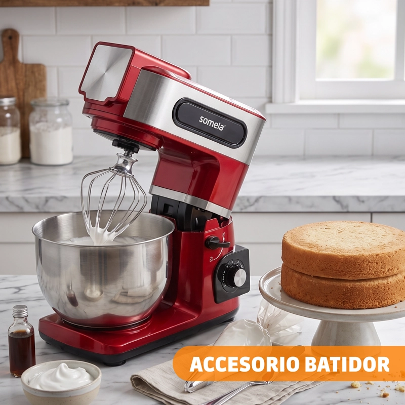 BATIDORA PEDESTAL SOMELA SERIE BERRY MIXER KM3000 ROJO - 6