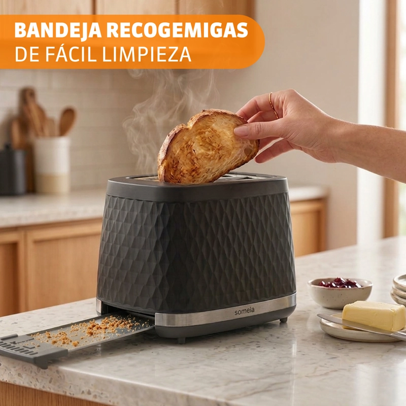 TOSTADOR SOMELA TO720 NEGRO - 900 W - 4