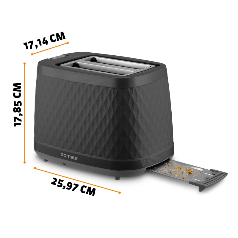 TOSTADOR SOMELA TO720 NEGRO - 900 W - 7