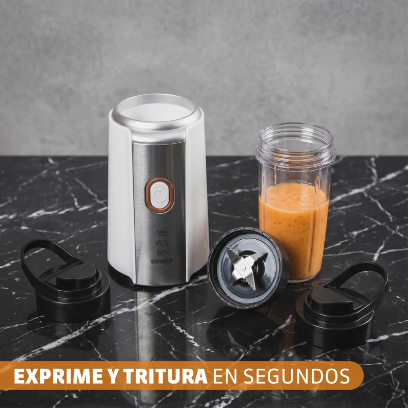 LICUADORA PERSONAL SOMELA PB260 NUTRIEXPERT BLANCO 0,6 LTS – 500 W - 4