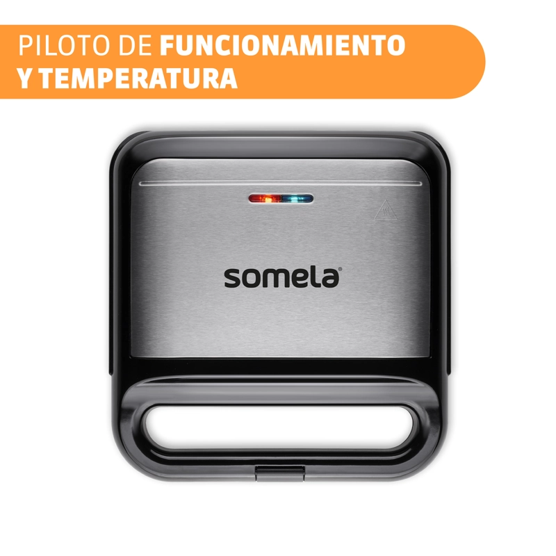 SANDWICHERA SOMELA SG3000 3 EN 1 NEGRO – 850 W - 6