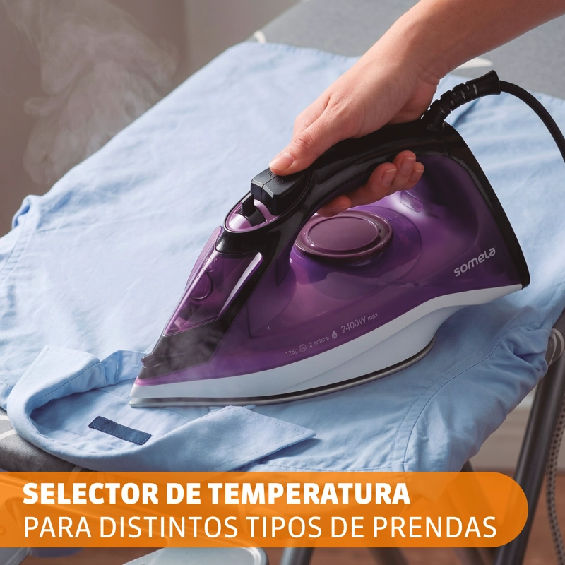 PLANCHA DE VAPOR SOMELA SIR2400 VIOLET MORADO – 2400 W - 2