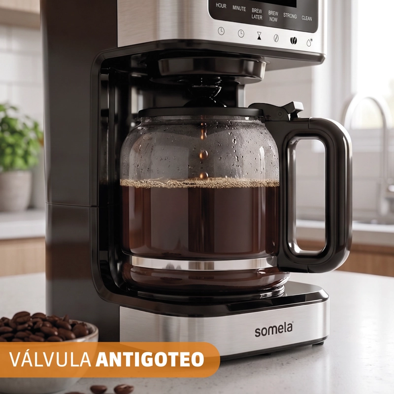 CAFETERA DE GOTEO SOMELA SCM25XL NEGRO 14 TAZAS – 900 W - 5