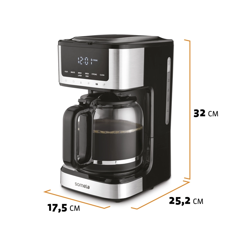 CAFETERA DE GOTEO SOMELA SCM25XL NEGRO 14 TAZAS – 900 W - 7