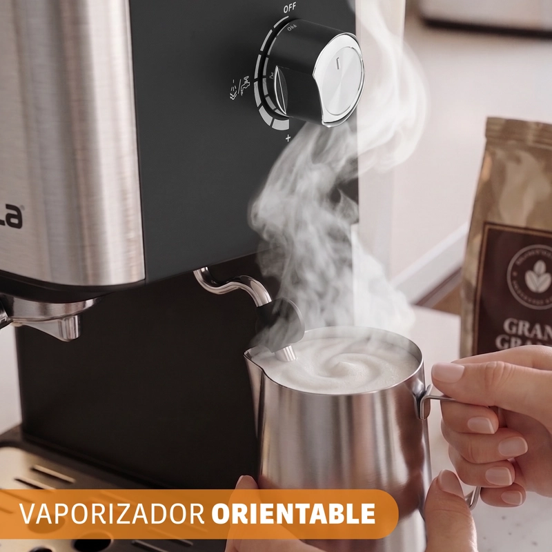CAFETERA EXPRESSO SOMELA CAPRESSO CAPS GRIS 1,5 LTS – 1050 W - 3