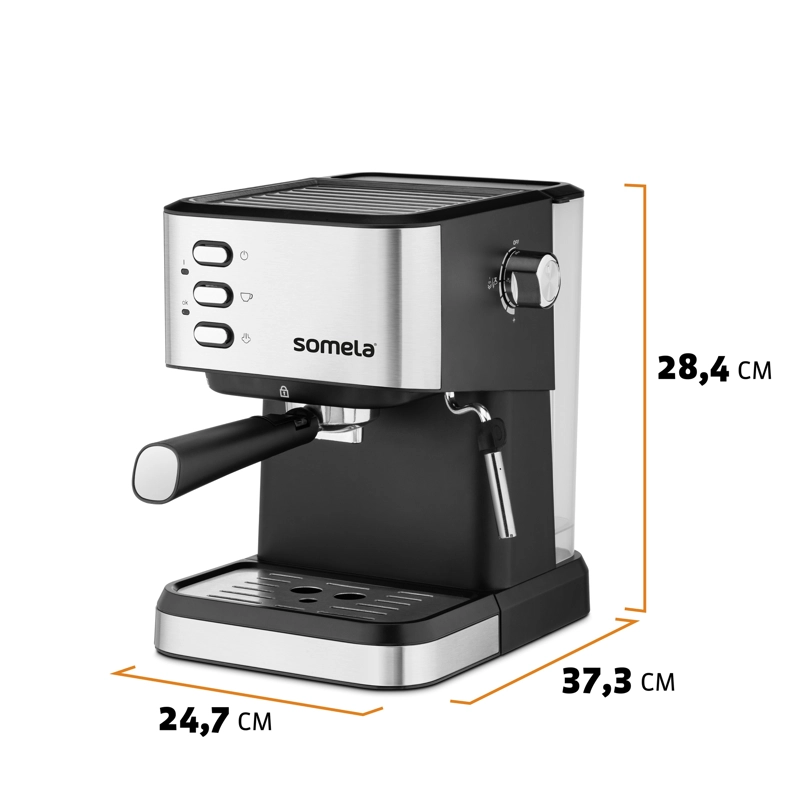 CAFETERA EXPRESSO SOMELA CAPRESSO CAPS GRIS 1,5 LTS – 1050 W - 7