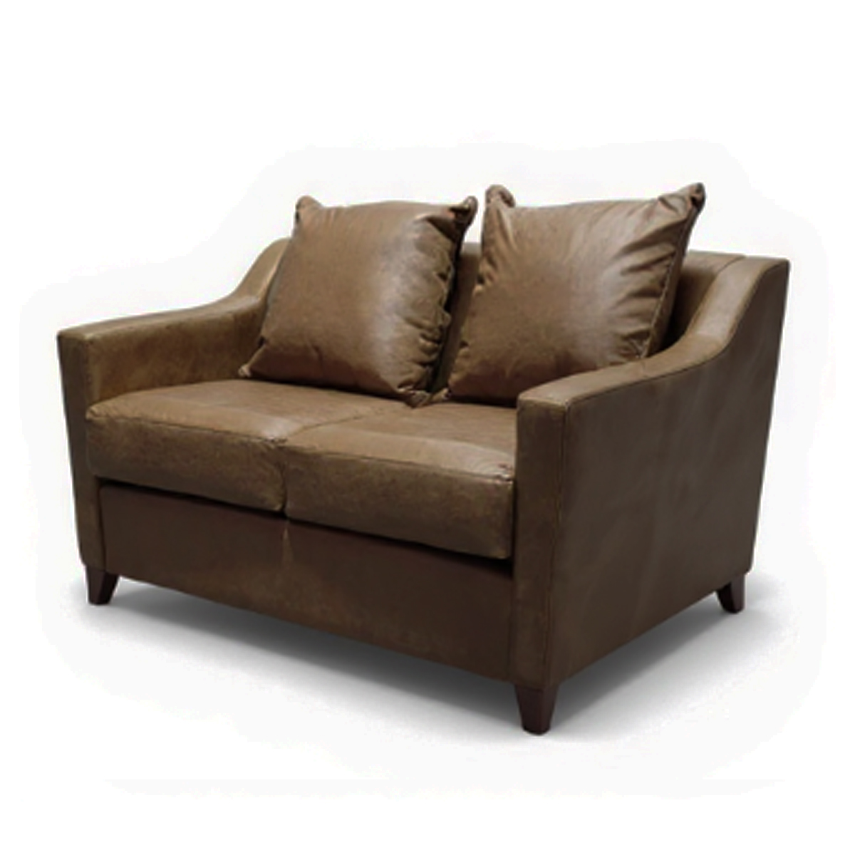 SOFA 2 CUERPOS EN COLOR CAFE GAMUZA DKORA MODELO ARES - 5