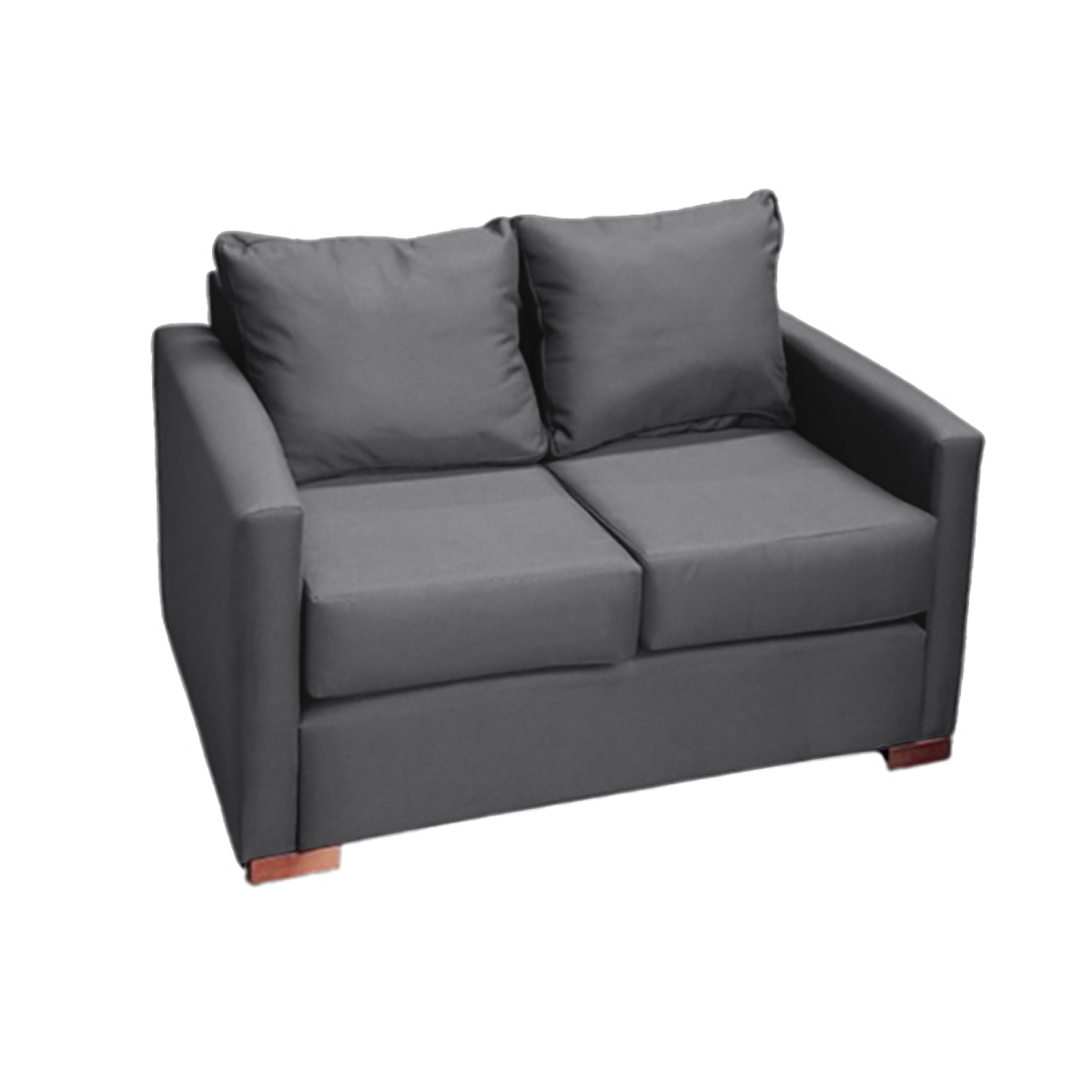 SOFA 2 CUERPOS TELA GRIS DKORA MODELO JADE - 2