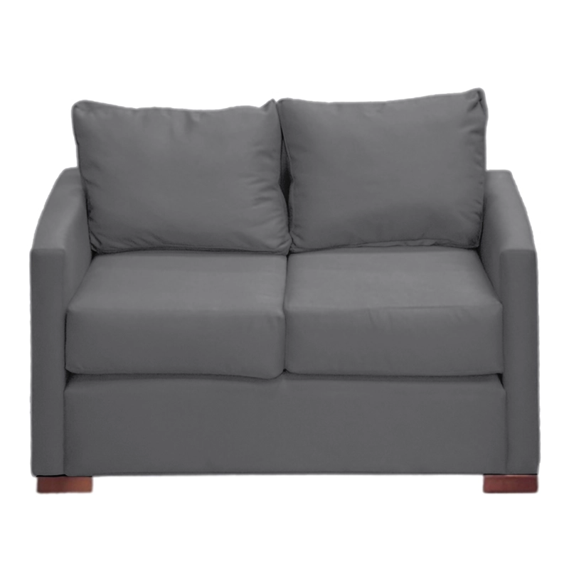 SOFA 2 CUERPOS TELA GRIS DKORA MODELO JADE - 6
