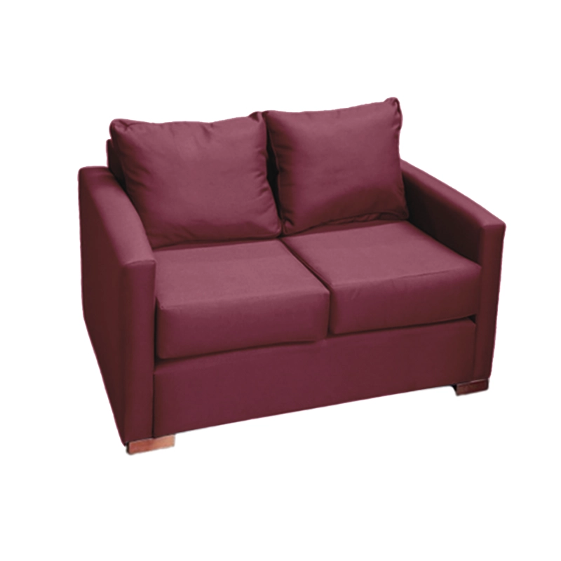 SOFA 2 CUERPOS TELA EN COLOR ROJO DKORA MODELO JADE - 2