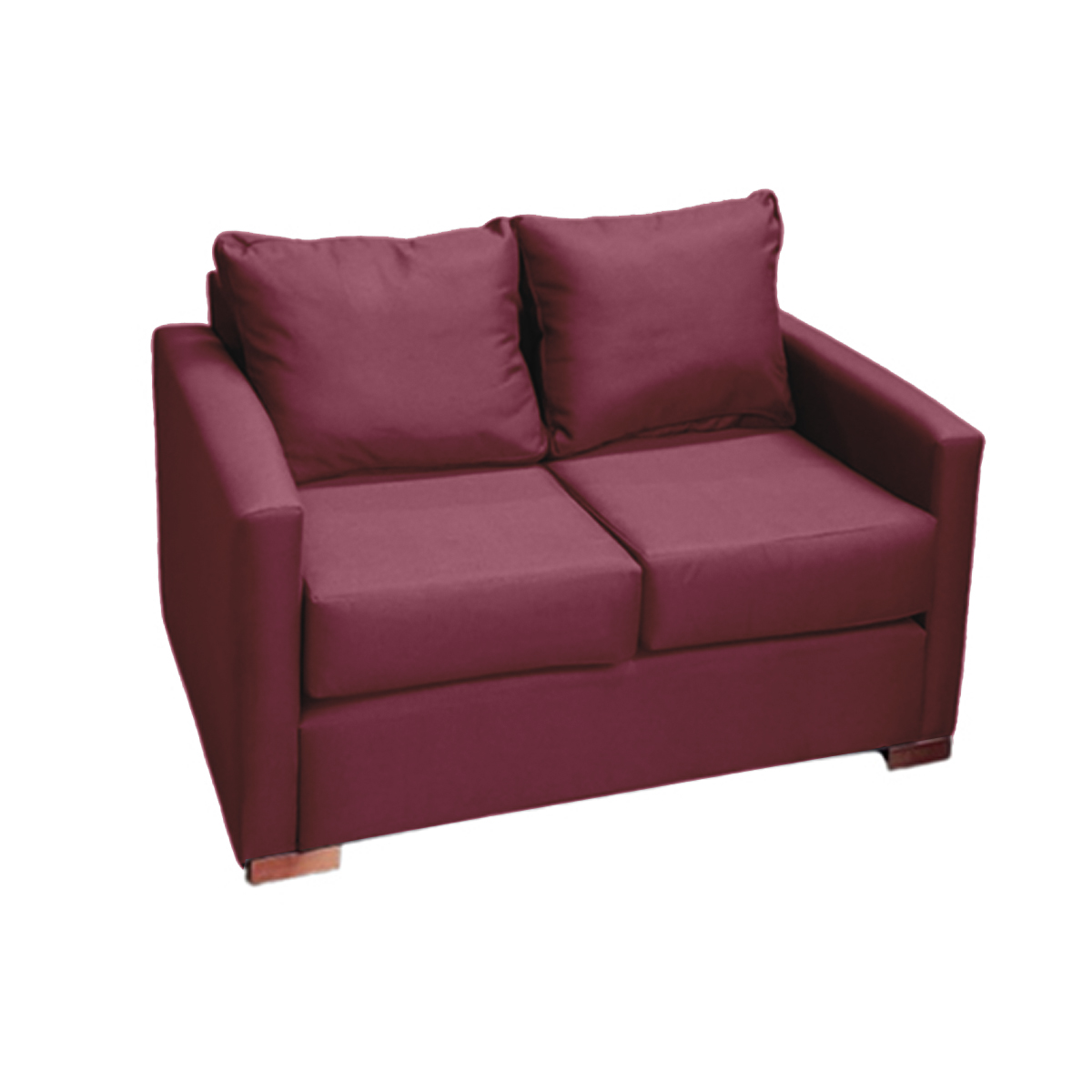 SOFA 2 CUERPOS TELA EN COLOR ROJO DKORA MODELO JADE - 2